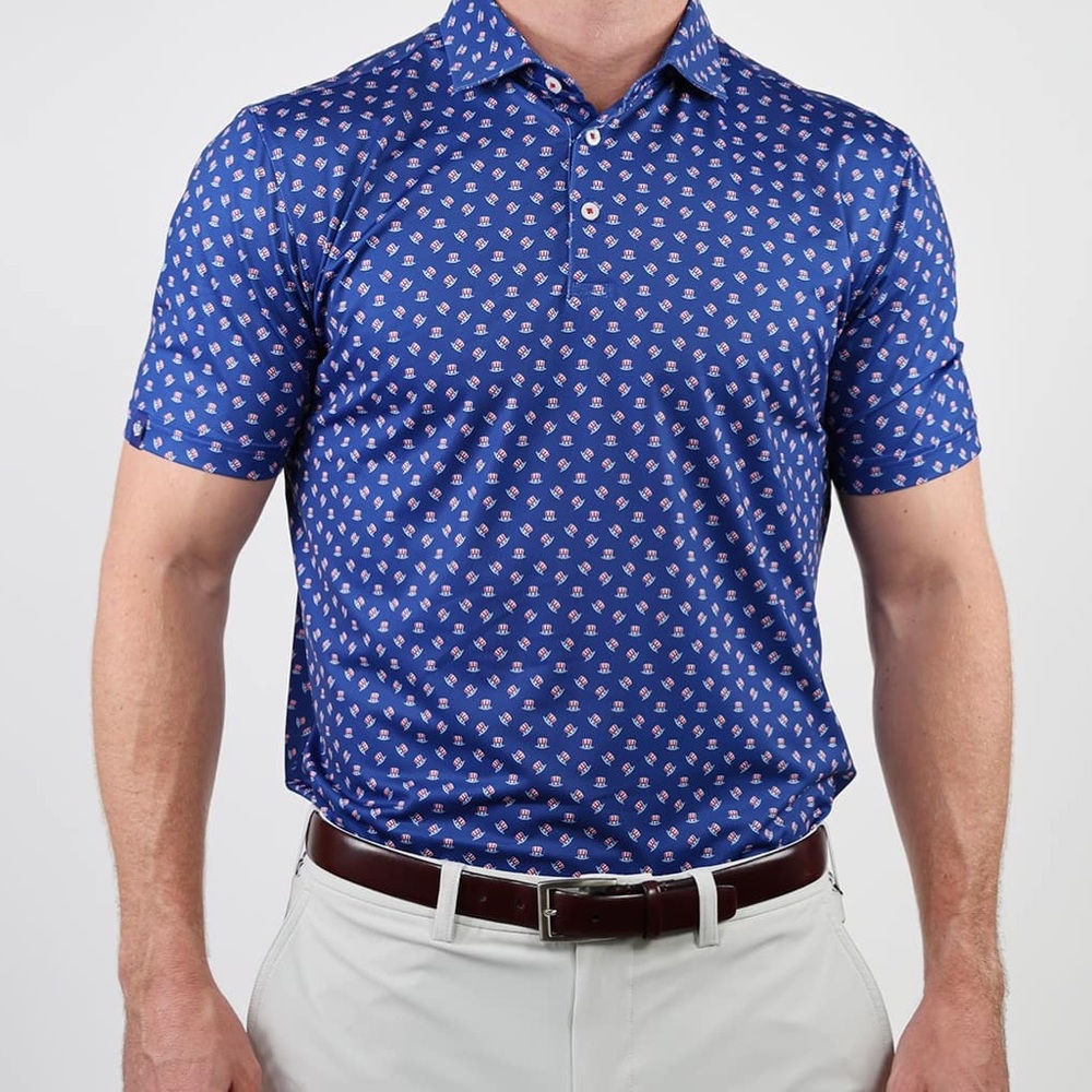 DONALD ROSS men’s Uncle Sam Polo Sport Fit